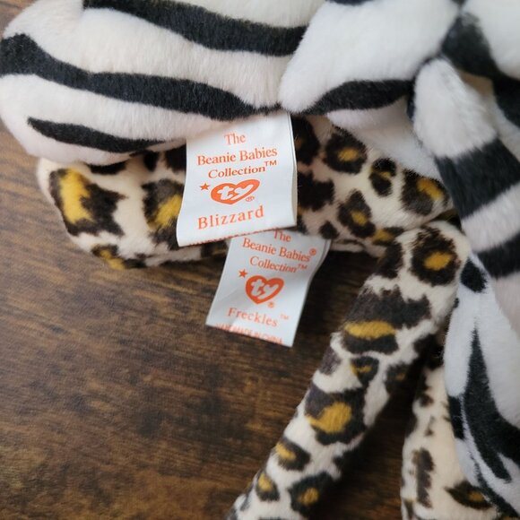 Ty Beanie Babies Blizzard Freckles Canyon The Cougar Wild Cats Vintage NWT - Picture 8 of 11